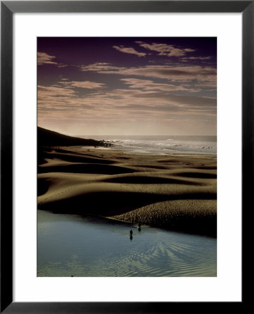 Beach And River Scenic Landscape, Transkei, South Africa by Tobias Bernhard Pricing Limited Edition Print image