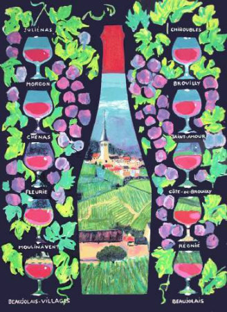 Vive Le Beaujolais by Nathalie Chabrier Pricing Limited Edition Print image
