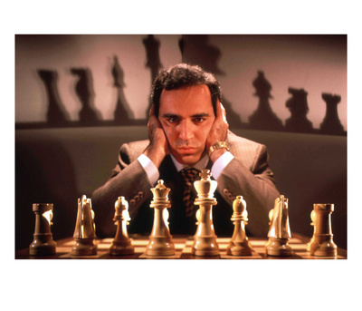 Chess Champion Gary Kasparov Training For May Rematch With Smarter Version Of Ibm Computer by Ted Thai Pricing Limited Edition Print image