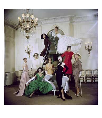 Models Posing In New Christian Dior Collection by Loomis Dean Pricing Limited Edition Print image