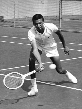 Arthur Ashe - 1963 by Maurice Sorrell Pricing Limited Edition Print image
