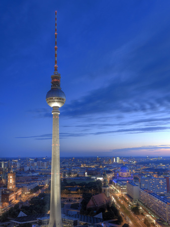 Germany, Berlin, Alexanderplatz, Tv Tower (Fernsehturm) by Michele Falzone Pricing Limited Edition Print image