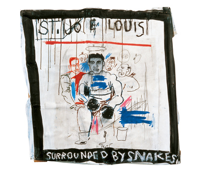 St. Joe Louis Surrounded By Snakes, 1982 by Jean-Michel Basquiat Pricing Limited Edition Print image
