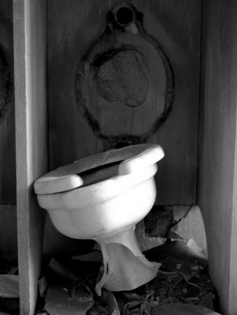 Broken Toilet In Cubicle by Images Monsoon Pricing Limited Edition Print image