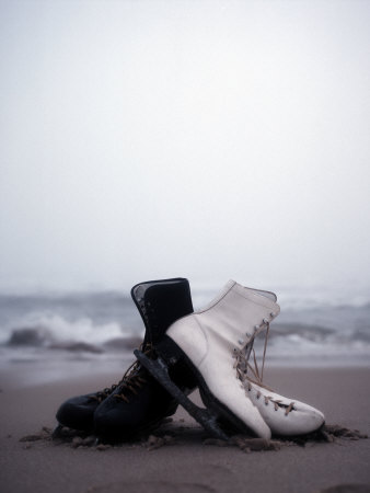 Ice Skates In The Surf, Atlantic Ocean, Montauk, New York by Images Monsoon Pricing Limited Edition Print image