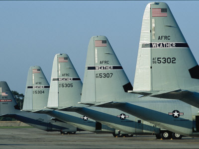 Hurricane Hunters Are Parked At Keesler Air Force Base, Mississippi by Stephen Alvarez Pricing Limited Edition Print image