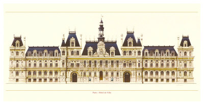 Paris, Hotel De Ville by Libero Patrignani Pricing Limited Edition Print image