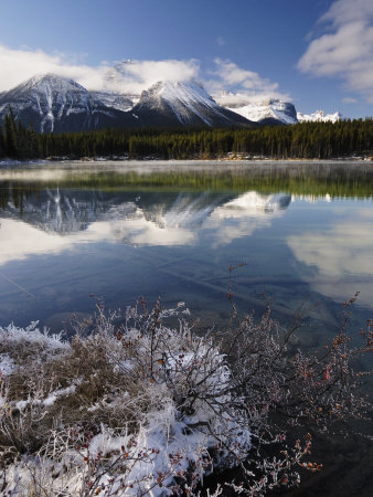 Herbert Lake And Bow Range, Banff National Park, Rocky Mountains, Alberta, Canada, North America by Jochen Schlenker Pricing Limited Edition Print image