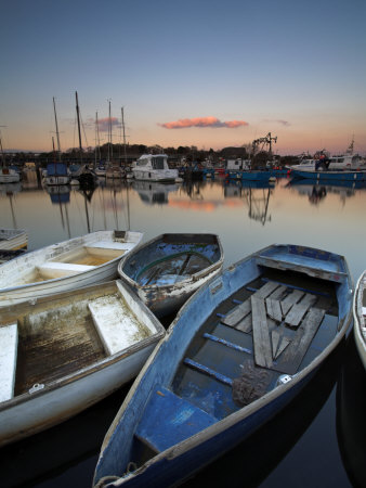 Boats In Lymington Harbour, Lymington, Hampshire, England, United Kingdom, Europe by Adam Burton Pricing Limited Edition Print image