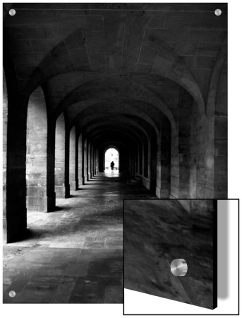 Man Walking Down Corridor In Paris, France by D.J. Pricing Limited Edition Print image