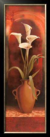 Potted White Calla Lily by T. C. Chiu Pricing Limited Edition Print image
