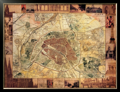 Carte De Paris Ii by Susan Gillette Pricing Limited Edition Print image