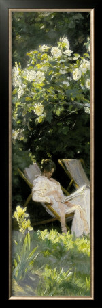 Havepartie Met Marie Kroyer (Detail) by Peder Severin Kroyer Pricing Limited Edition Print image