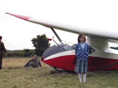 Little Girl At An Air Show, Kenley by Vanessa Wagstaff Pricing Limited Edition Print image