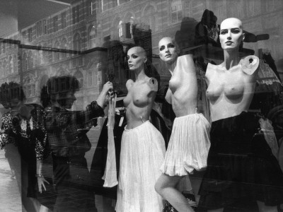 Oxford Street - Dressing Mannequins In A Shop Window by Shirley Baker Pricing Limited Edition Print image
