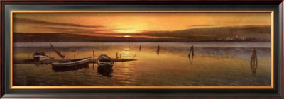 Lagoon At Sunset Ii by W. Galland Pricing Limited Edition Print image