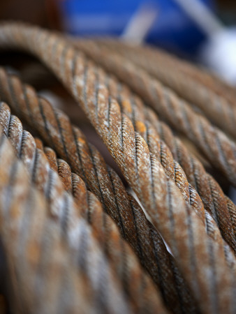 A Wire On Board A Ship For Towing Nets, Iceland by Atli Mar Pricing Limited Edition Print image