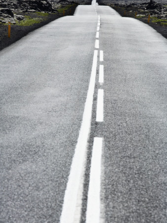 A Road In A Lava Field In Iceland by Gunnar Svanberg Skulasson Pricing Limited Edition Print image