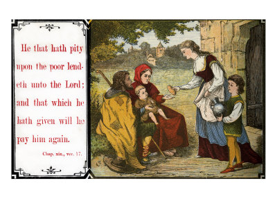 He That Hath Pity Upon The Poor Lendeth Unto The Lord by Harold Copping Pricing Limited Edition Print image