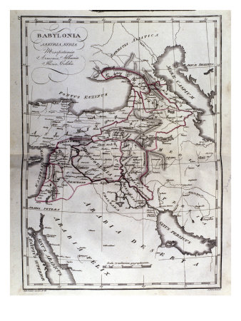 Map Of Mesopotamia, Babylon, Syria And Assyria From Late 18Th Century by Gustave Doré Pricing Limited Edition Print image