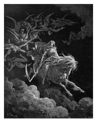 Revelation: Vision Of Death by Gustave Dore Pricing Limited Edition Print image