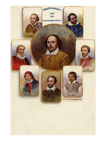William Shakespeare And His Contemporaries by Hugh Thomson Pricing Limited Edition Print image