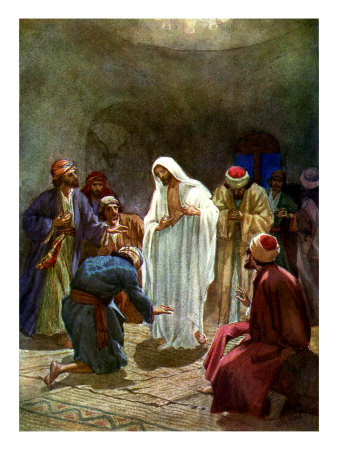 Jesus Shows The Disciples His Wounds, And Invites Thomas To Touch His Side by Kate Greenaway Pricing Limited Edition Print image