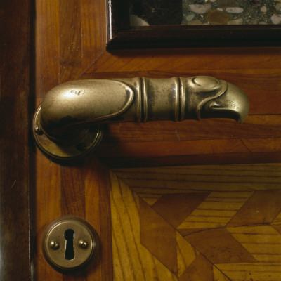 Door Handle In The Shape Of A Hawk, Church Of The Sacred Heart, Prague, Czech Republic, (1928-1932) by Mark Fiennes Pricing Limited Edition Print image