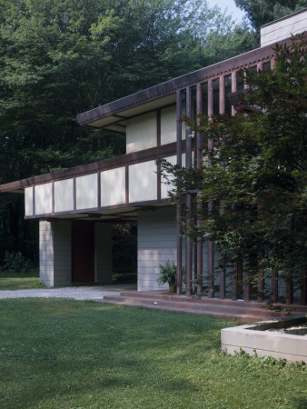 Penfield House, Willoughby, Ohio, 1953, Exterior, Architect: Frank Lloyd Wright by Alan Weintraub Pricing Limited Edition Print image