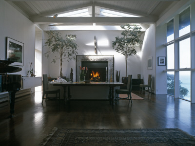 Morley Baer Stone House, Carmel, California, 1965, Living Area, Architect: William Wurster by Alan Weintraub Pricing Limited Edition Print image