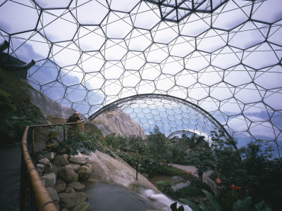 Eden Project, Bodelva, St Austell, Cornwall, Tropical Biome, Archit, Nicholas Grimshaw And Partners by Benedict Luxmoore Pricing Limited Edition Print image