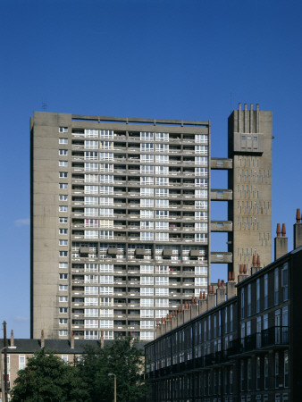 Balfron Tower, 28 Storey High Rise Flats, Poplar, Tower Hamlets, East London, Finished 1971 by Alex Bartel Pricing Limited Edition Print image