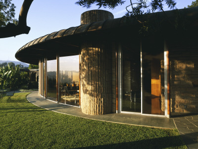 Harvey House,Los Angeles, California - Exterior, Architect: John Lautner by Alan Weintraub Pricing Limited Edition Print image