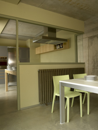 Vivienda Unifamiliar, Girona, Kitchen And Dining Room, Architect: Josep Boncompte, Guillermo Font by Eugeni Pons Pricing Limited Edition Print image