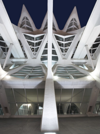 Science Museum, City Of Arts And Sciences, Valencia, 2003, Science Museum, Dusk, Architect: Calatra by David Clapp Pricing Limited Edition Print image