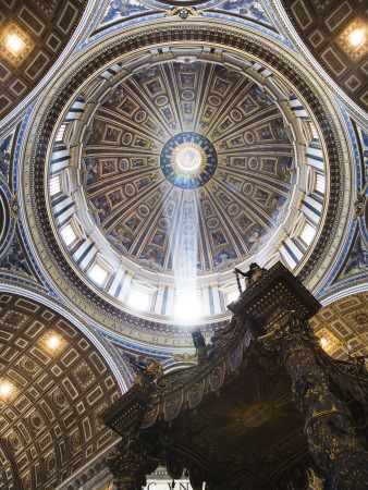 The Altar And Dome, The Vatican, Vatican City, Rome by David Clapp Pricing Limited Edition Print image