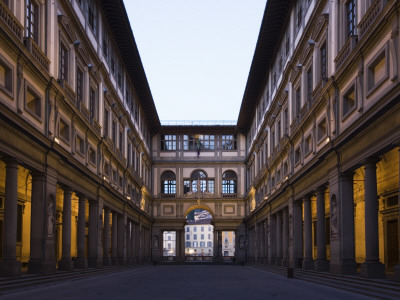 Uffizi Art Gallery, Piazza Degli Uffizi, Florence, Italy, Architect: Giorgio Vasari by David Clapp Pricing Limited Edition Print image