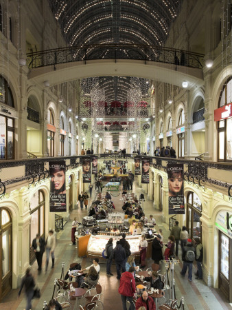 The G,U,M Shopping Centre, Moscow, Architect: Alexander Pomerantsev by David Clapp Pricing Limited Edition Print image