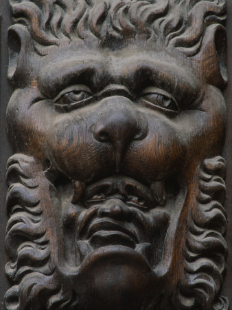 Old Town Hall, Detail Of Faces From Doorway, Prague by Joe Cornish Pricing Limited Edition Print image