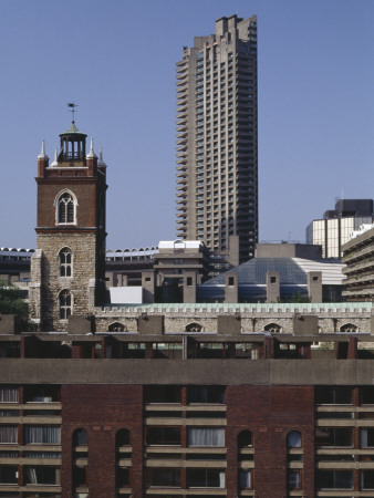 The Barbican, City Of London, Housing Development, 1982, Architect: Chamberlin Powell And Bonn by Martin Jones Pricing Limited Edition Print image