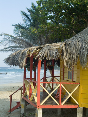 Cabins, Long Bay, Jamaica by Natalie Tepper Pricing Limited Edition Print image