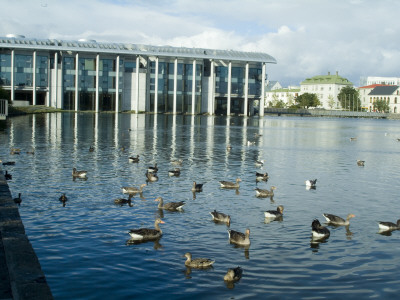 Reykjavik City Hall, Reykjavik, Iceland, 1987-1992, Exterior City Council Building by Natalie Tepper Pricing Limited Edition Print image