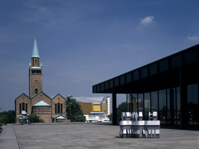 National Art Gallery, Berlin, Germany, 1962 - 1968, Architect: Mies Van Der Rohe by Richard Bryant Pricing Limited Edition Print image