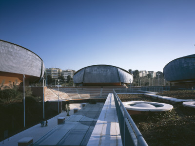 Auditorium, Parco Della Musica, Rome, 1997-2002, Concert Halls And Amphitheatre From Roof Garden by Richard Bryant Pricing Limited Edition Print image