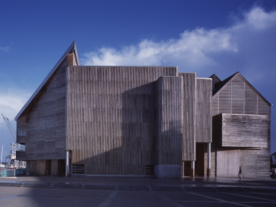 National Maritime Museum Cornwall, Falmouth, West Facade Overview, Long And Kentish Architects by Peter Durant Pricing Limited Edition Print image