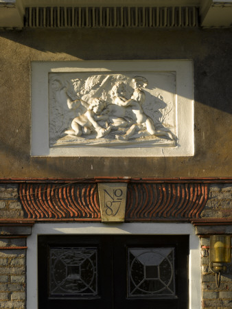 Porch And Relief Detail, Hampstead Garden Suburb, London by Richard Bryant Pricing Limited Edition Print image