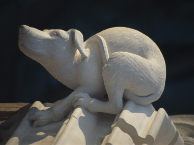 Stone Dog, Exterior Of The Henry Vii Chapel, Westminster Abbey, London by Robert O'dea Pricing Limited Edition Print image