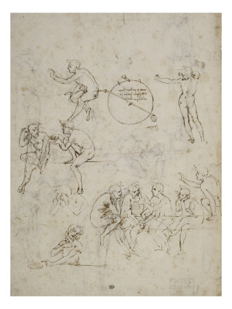 Etudes De Figures, Etudes Pour La Cene, Et Projet D'hygrometre by Leonard De Vinci Pricing Limited Edition Print image