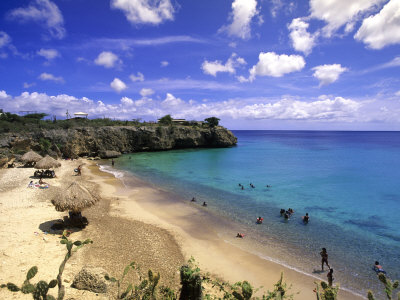 Beach Curacao, Netherlands Antilles by Michael Defreitas Pricing Limited Edition Print image