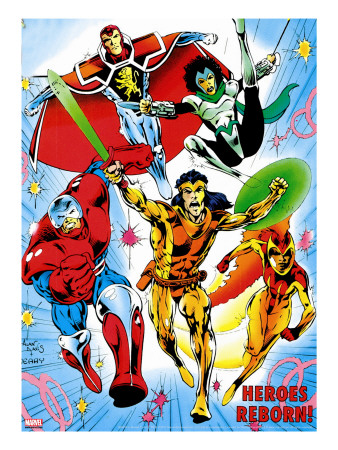 The Official Handbook Of The Marvel Universe Teams 2005 Cover: Albion by Davis Alan Pricing Limited Edition Print image